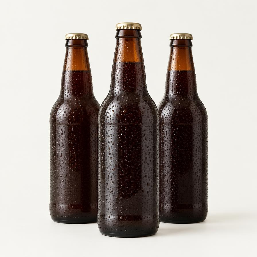 Bottles of malt drink