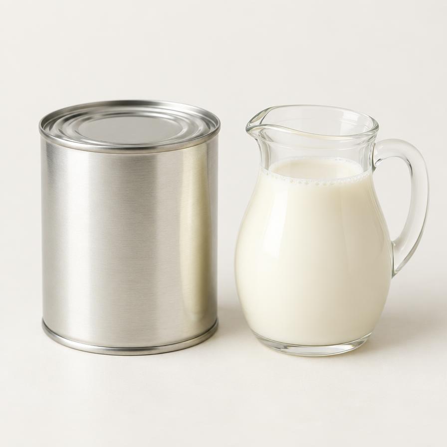 Tin of evaporated milk